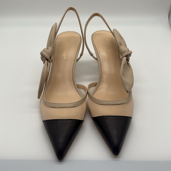 Dee Ocleppo Women’s Caracas Side Bow Pumps Heels in Oat Leather Size 8.5 - Picture 3 of 9
